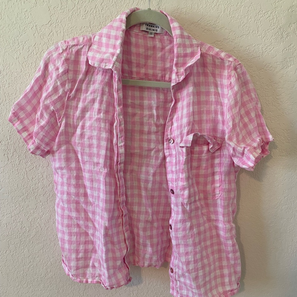 Frankie’s Bikinis Button Up Top